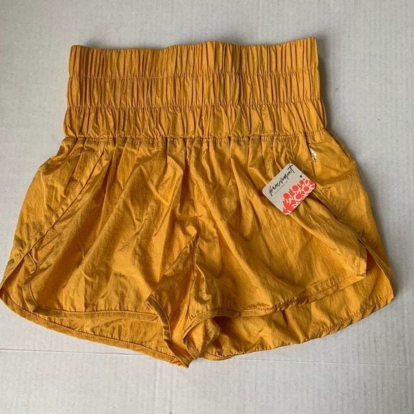 Free People Pants - NEW Free People Way Home Shorts‎ Sz Small Gold